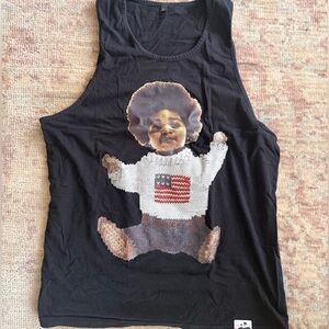 Biggie Small Black Graphic Tank Top